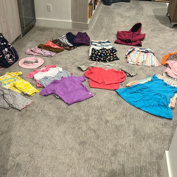 HUGE LOT GIRLS CLOTHES ACCESSORIES GOLF J CREW CAT & JACK SIZE 10-12 - Picture 1 of 11